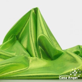 LYCRA VERDE PISTACHO CON BRILLO EN MICROPUNTOS 150cm
