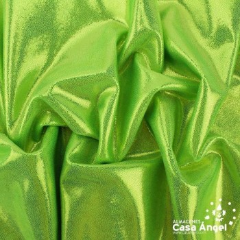 LYCRA VERDE PISTACHO CON BRILLO EN MICROPUNTOS 150cm