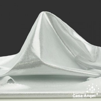 LYCRA PLATA CON BRILLO EN MICROPUNTOS 150cm