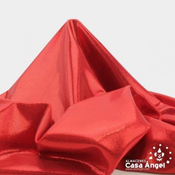 LYCRA ROJA CON BRILLO EN MICROPUNTOS 150cm