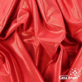 LYCRA ROJA CON BRILLO EN MICROPUNTOS 150cm