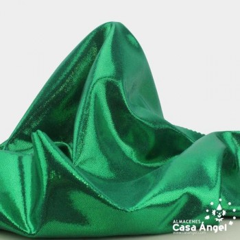 LYCRA VERDE CON BRILLO EN MICROPUNTOS 150cm