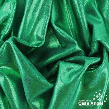 LYCRA VERDE CON BRILLO EN MICROPUNTOS 150cm