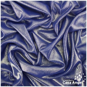 GASA AZUL CON LÚREX EFECTO AGUA SERIE GREASE 150cm