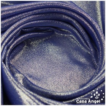 GASA AZUL CON LÚREX EFECTO AGUA SERIE GREASE 150cm