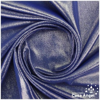 GASA AZUL CON LÚREX EFECTO AGUA SERIE GREASE 150cm