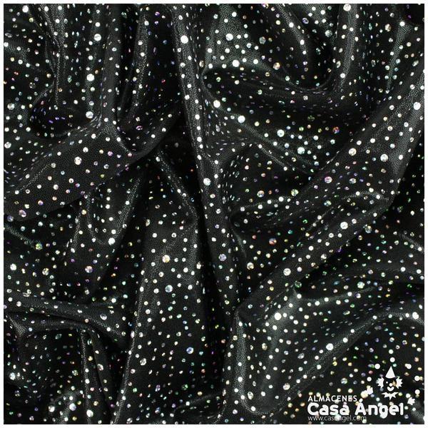LYCRA NEGRA ESTAMPADA SERIE PERSEIDAS 150cm