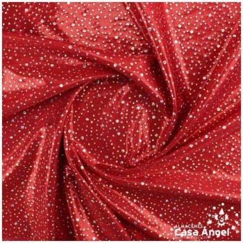 LYCRA ROJA ESTAMPADA SERIE PERSEIDAS 150cm