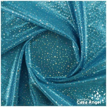 LYCRA TURQUESA ESTAMPADA SERIE PERSEIDAS 150cm