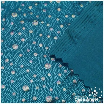 LYCRA TURQUESA ESTAMPADA SERIE PERSEIDAS 150cm