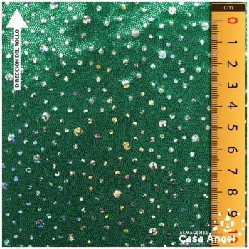 LYCRA VERDE ESTAMPADA SERIE PERSEIDAS 150cm