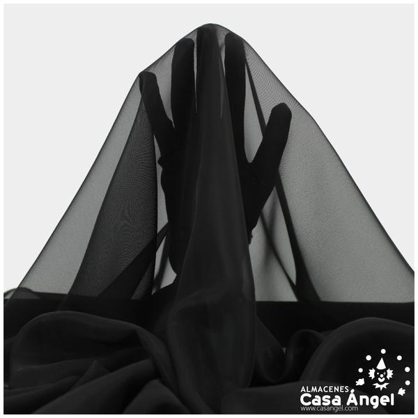 GASA SATINADA NEGRA 150cm