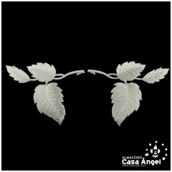 HOJAS PLATEADAS TERMOADHESIVAS 11cm