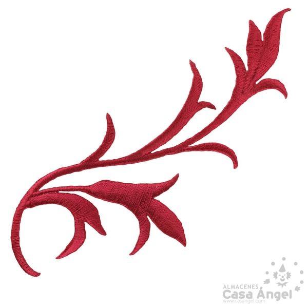 RAMILLETE TERMOADHESIVO ROJO 12cm