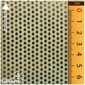 TERCIOPELO DORADO LYCRA ESTAMPADO LUNAR FOIL 150cm