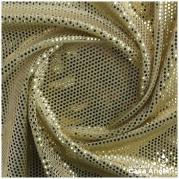 TERCIOPELO DORADO LYCRA ESTAMPADO LUNAR FOIL 150cm