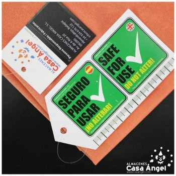 GASA ELÁSTICA NARANJA BRILLO AGUA 150cm