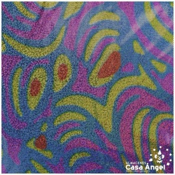 LYCRA MULTICOLOR ESTAMPADO MICROPUNTOS 150cm