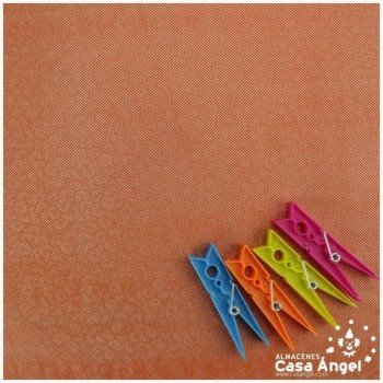 LYCRA NARANJA MATE CON PUNTOS PLATA 150cm