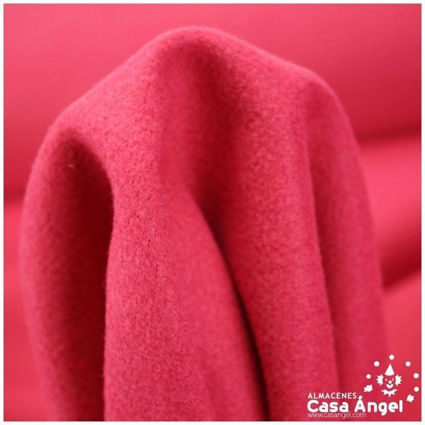 TELA DE PAÑO COLOR FRESA LISO SERIE KALY 150cm