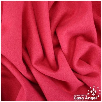 TELA DE PAÑO COLOR FRESA LISO SERIE KALY 150cm