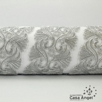 PASAMANERÍA BORDADA LÚREX CORDÓN NYLON 8cm