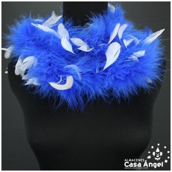 MARABÚ AZUL CON PLUMAS COMBINADAS 21gr/m