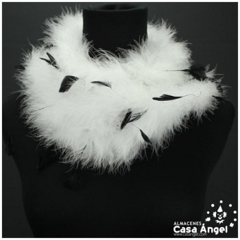 MARABÚ BLANCO CON PLUMAS COMBINADAS 21gr/m