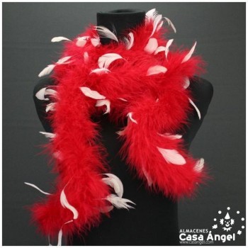 MARABÚ ROJO CON PLUMAS COMBINADAS 21gr/m