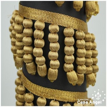 FLECO DE BORLAS DORADAS 9cm