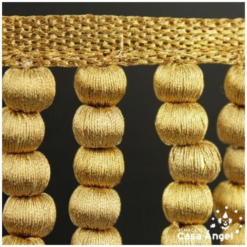 FLECO DE BORLAS DORADAS 9cm