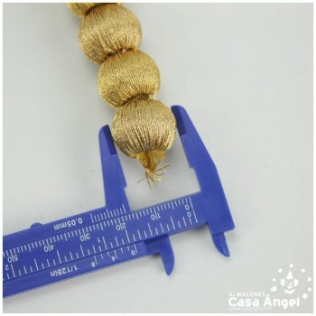 FLECO DE BORLAS DORADAS 9cm