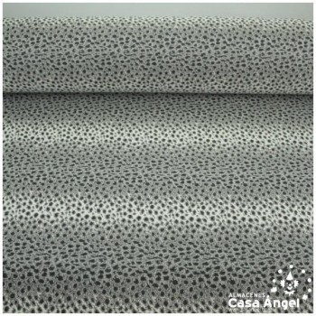 TELA DE ALGODÓN ROBUSTO SERIE LEOPARDO GRIS 280cm