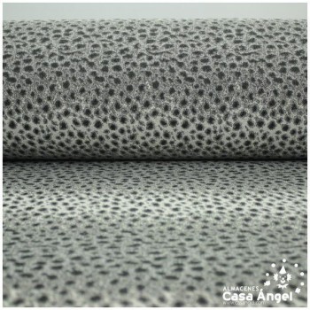 TELA DE ALGODÓN ROBUSTO SERIE LEOPARDO GRIS 280cm