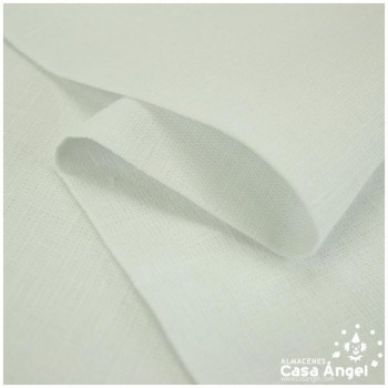 TELA DE LINO BLANCO SERIE ROMA 150cm