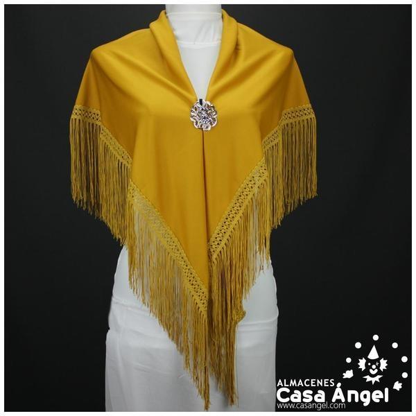 MANTÓN FLAMENCO ALBERO CON FLECO CALADO DE CUQUILLO