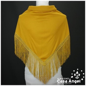 MANTÓN FLAMENCO ALBERO CON FLECO CALADO DE CUQUILLO