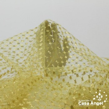 TUL TRAMADO LÚREX BRILLANTE ANCHO 150cm