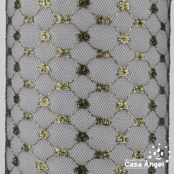 TUL TRAMADO LÚREX BRILLANTE ANCHO 150cm