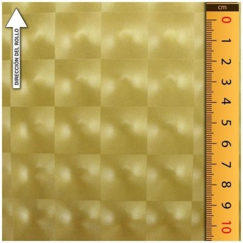 LYCRA CHAROLADA ORO CON BRILLOS RADIALES EN REJILLA 150cm