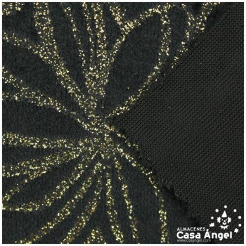 TERCIOPELO NEGRO ESTAMPADO GLITTER SERIE MALI 150cm