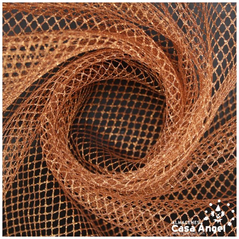 MALLA RED COBRE METALIZADA POLIÉSTER 150cm