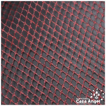 MALLA RED ROJA METALIZADA POLIÉSTER 150cm