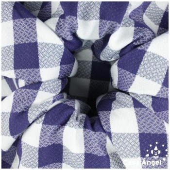 CREPÉ DE MANTELERÍA A CUADROS BLANCO Y AZUL SERIE CUCO 150cm
