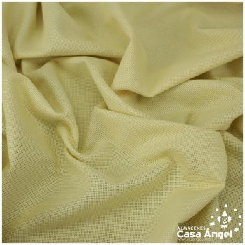 TELA PANAMÁ BEIGE DE ALGODÓN 100% PARA BORDADOS 150cm