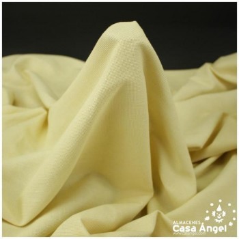TELA PANAMÁ BEIGE DE ALGODÓN 100% PARA BORDADOS 150cm