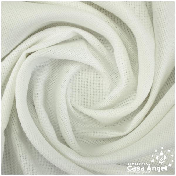 TELA PANAMÁ BLANCO DE ALGODÓN 100% PARA BORDADOS 150cm