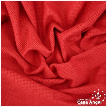 TELA PANAMÁ ROJO DE ALGODÓN 100% PARA BORDADOS 150cm