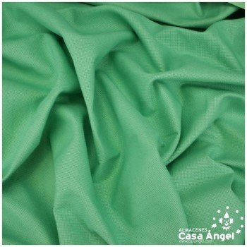 TELA PANAMÁ VERDE AGUA DE ALGODÓN 100% PARA BORDADOS 150cm
