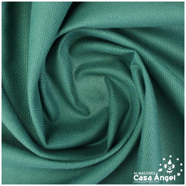 TELA PANAMÁ VERDE BOTELLA DE ALGODÓN 100% PARA BORDADOS 150cm